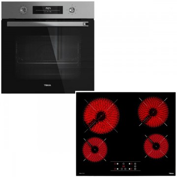 Σετ Teka Φούρνος HSB 6460 SS + Εστία Κεραμική TBC 64010 111010079+112550014